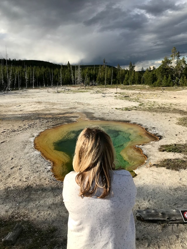 Walking at Yellowstone National Park
